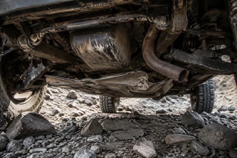 Excavator track chain guard